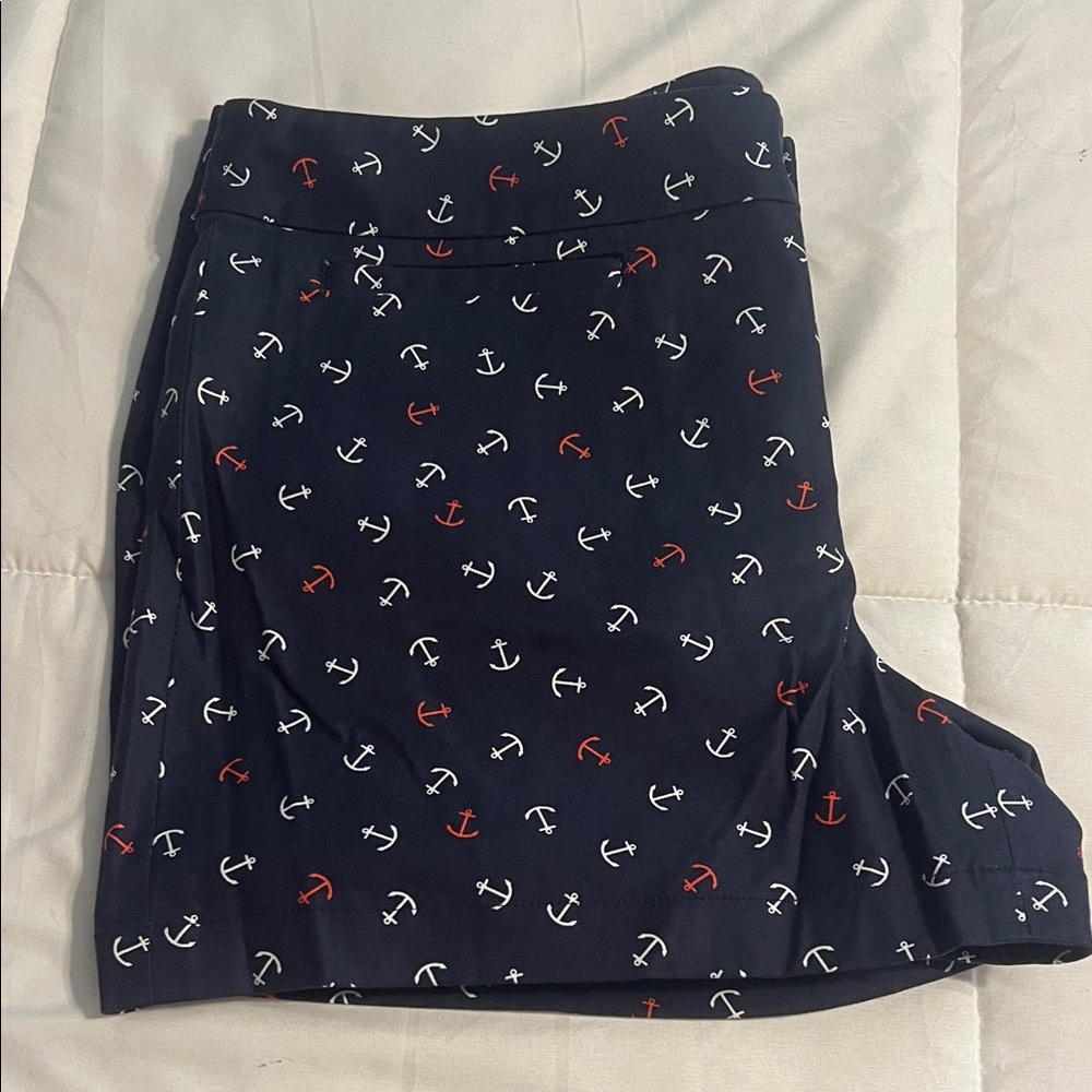 NWOT Banana Republic Navy Anchor Print Shorts